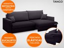 Ver imagem 6 de Sofá Tango 2,00M Sem Caixa, Retrátil e Reclinável Velosuede Preto - Netsofás