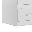 Ver imagem 6 de Kit 2 Mesas de Cabeceira Apolo 2 Gavetas 46 Cm Branco Flex Moval