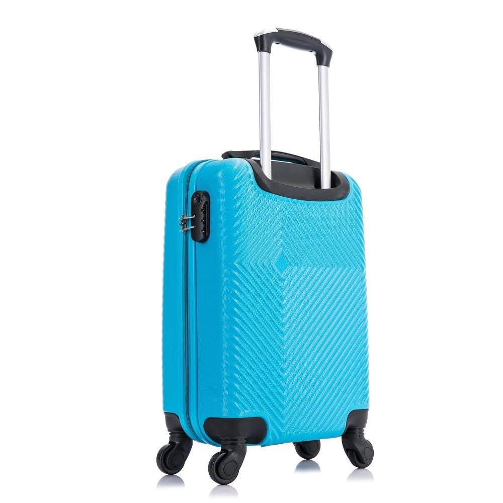 Kit Mala de Viagem Swiss Move Pmg Rodinhas 360 Zug Azul Abs - 6