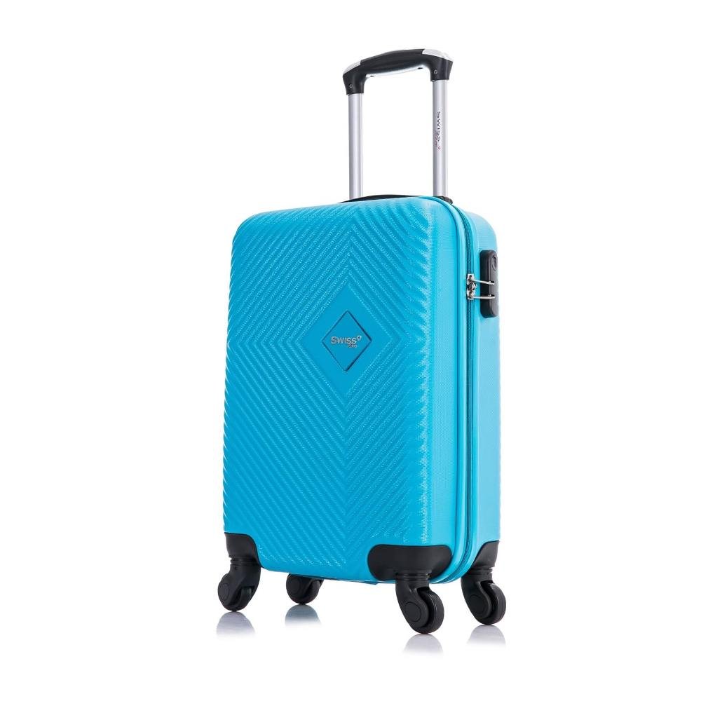 Kit Mala de Viagem Swiss Move Pmg Rodinhas 360 Zug Azul Abs - 5