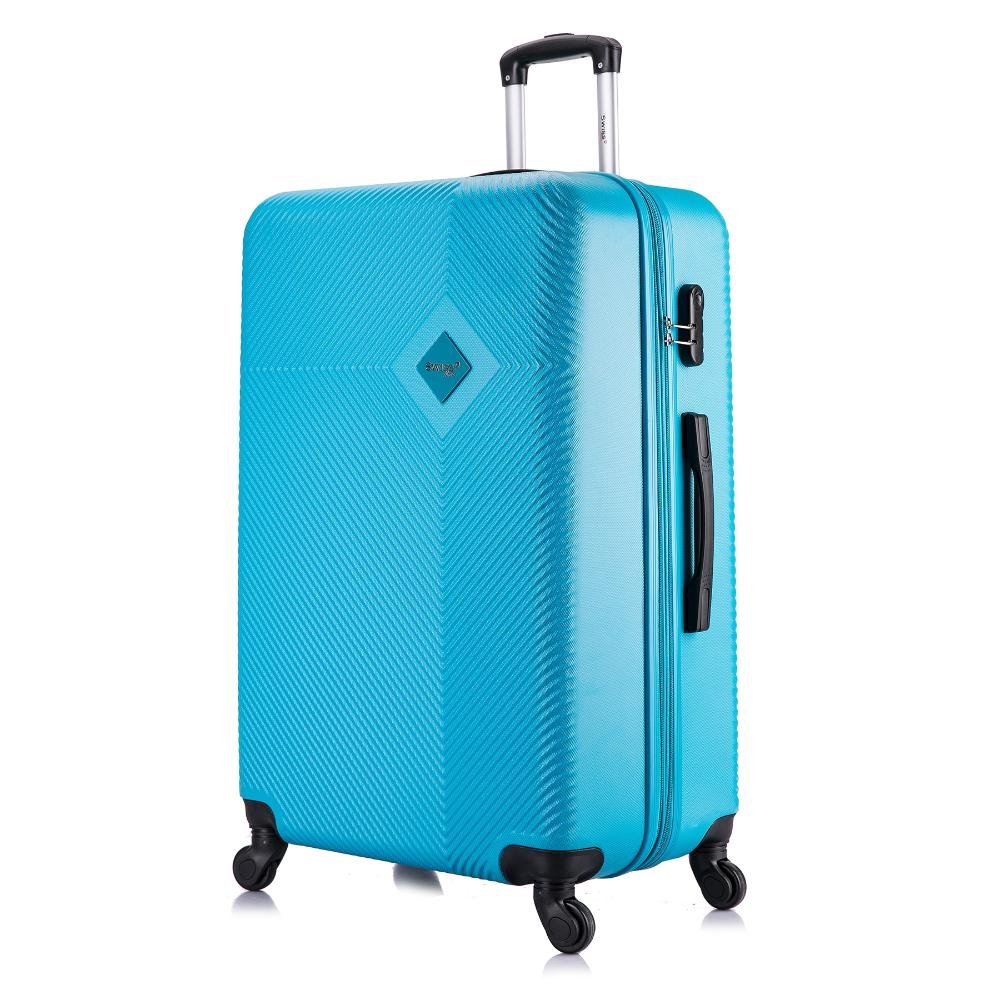 Kit Mala de Viagem Swiss Move Pmg Rodinhas 360 Zug Azul Abs - 7