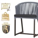 Ver imagem 4 de 8 Cadeiras de Jantar Área Noronha Marrom E11 Trama Original Prata