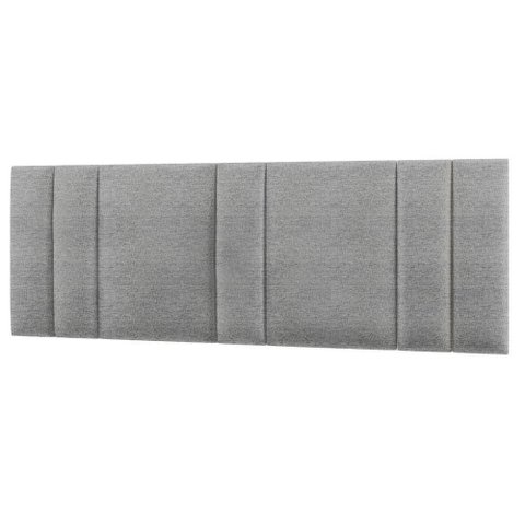 Cabeceira Estofada Iluminação Led Glow Cama King Size 200cm Linho Cinza