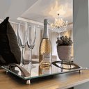 Ver imagem 5 de Bandeja Decorativa Bar e Cozinha Cromada com Alça