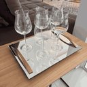 Ver imagem 4 de Bandeja Decorativa Bar e Cozinha Cromada com Alça