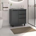 Ver imagem 2 de Balcão Armário para Banheiro Cecília com Pés 78cm - Fabribam Gabinetes