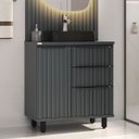 Ver imagem 1 de Balcão Armário para Banheiro Cecília com Pés 78cm - Fabribam Gabinetes