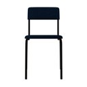 Ver imagem 7 de Conjunto 3 Cadeiras Estofadas Fixa Empilhável Fit Azul/Corriente/Preto Fosco Mt