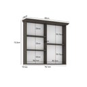 Ver imagem 5 de Armário Aéreo 02 Portas com Espelhos Valência Bosi - Tramato