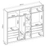 Guarda Roupa Casal Atrice 6 Portas Nogueira Nude Prime Tx com Espelho Demóbile – Demartêz - 3