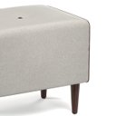 Ver imagem 4 de Kit 2 Puff Retangular Decorativo Eloah Linho Gelo Pés Palito Castanho - Arkell