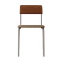 Ver imagem 6 de Conjunto 3 Cadeiras Estofadas Fixa Empilhável Fit Bege/Areia Corriente/Caramelo/Branco Fosco