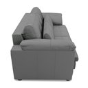 Ver imagem 7 de Sofá Retrátil Elétrico Sala de Estar Nolan Bipartido 175cm Conforto Premium em Couro Cinza G58 - Gra