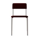 Ver imagem 7 de Conjunto 3 Cadeiras Estofadas Fixa Empilhável Fit Vermelho/Vinho/Branco Fosco