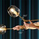 Ver imagem 3 de Luminária Molecular Molécula Dna 3 Globos Teto Articulada