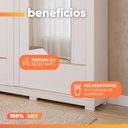 Ver mais imagens de Guarda Roupas Casal 2 Portas de Correr com Espelho 4 Gavetas 100% MDF Livia
