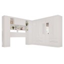 Ver imagem 2 de Guarda-Roupa Casal Modulado com Espelho 11 Portas 4 Gavetas Alemanha Branco