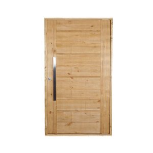 Porta de Madeira Maciça Pivotante Lado Direito 210x102cm Imbuia Allo Esquadrias