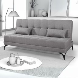 Sofá-cama Nevada Reclinável Sala de Estar e Recepção Moderno - 2