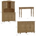 Ver imagem 3 de Cristaleira Balcao Buffet e Aparador Madeira Maciça Freijo Milani Store