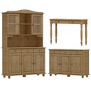 Ver imagem 1 de Cristaleira Balcao Buffet e Aparador Madeira Maciça Freijo Milani Store