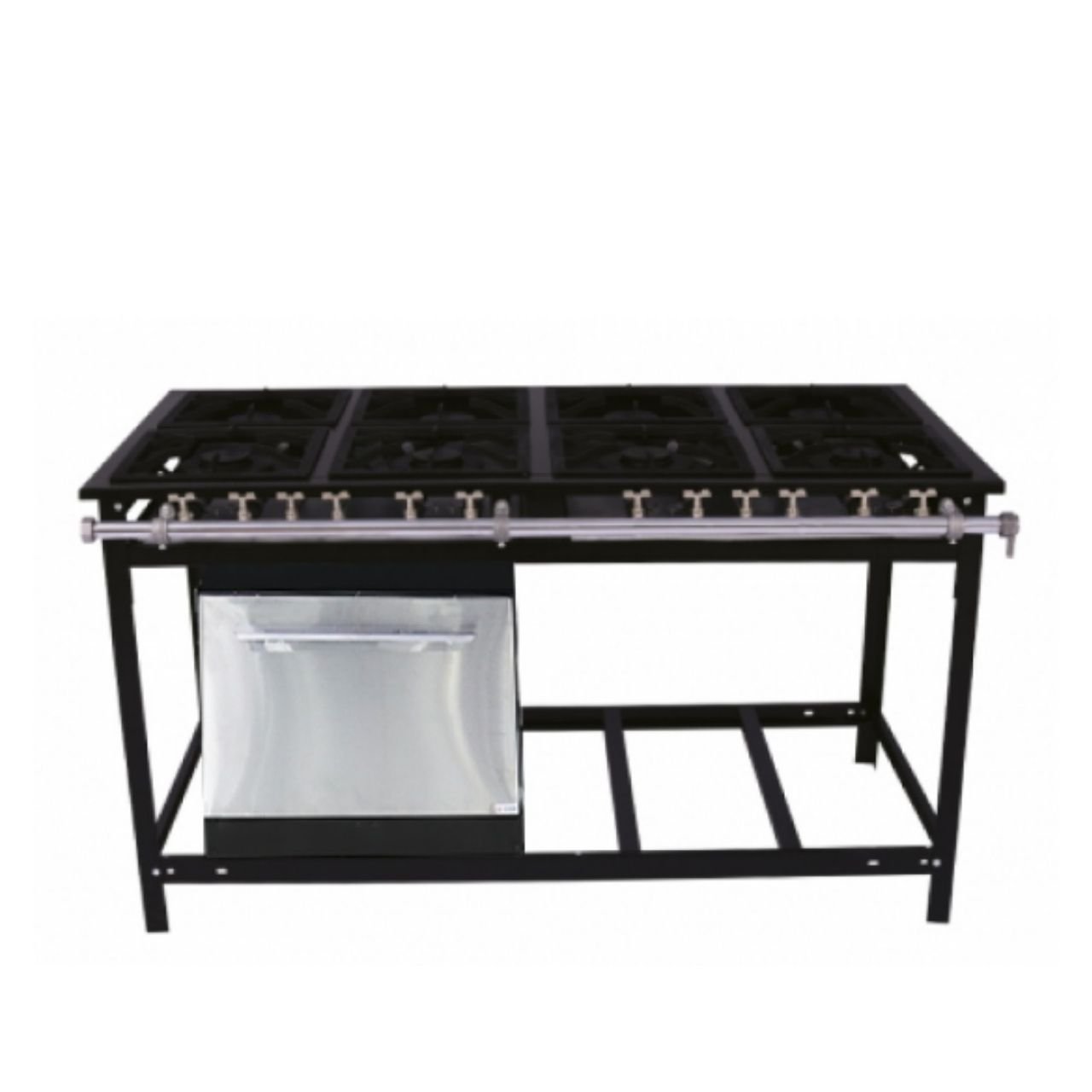 Fogão Industrial a Gás Extra 8 Bocas 4 Duplas com Forno E8D4F Venâncio - 1
