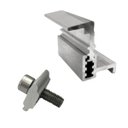 Ver imagem 3 de Fixador Grampo Final End Clamp Regulável Linha C Placa Painel Solar Alumínio e Inox | Perfil Master