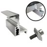 Fixador Grampo Final End Clamp Regulável Linha C Placa Painel Solar Alumínio e Inox | Perfil Master - 1