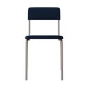 Ver imagem 7 de Conjunto 4 Cadeiras Estofadas Fixa Empilhável Fit Azul/Branco Fosco