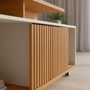 Ver imagem 4 de Rack Topázio Cinamomo com Off-white com Ripado - Bechara