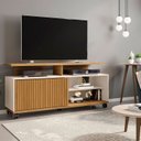 Ver imagem 2 de Rack Topázio Cinamomo com Off-white com Ripado - Bechara