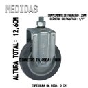 Ver imagem 2 de 4 Rodízio Fixo Espiga Pvc 4 Polegadas Fle412bp 65kg Schioppa