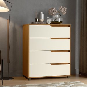 Cômoda em Mdf com 4 Gavetas 80cm X 104cm X 45cm Monet