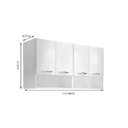 Ver imagem 3 de Armário Suspenso Multiuso Parede 2 Nichos Lavanderia Produtos ClickForte Armário Multiuso Branco