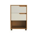 Ver imagem 4 de Mesa Cabeceira em Mdf com 2 Gavetas e 1 Nicho da Vinci