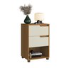 Mesa Cabeceira em Mdf com 2 Gavetas e 1 Nicho da Vinci - 5