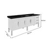 GABINETE DE COZINHA 100% AÇO PARA PIA 2.00 MT 4 PORTAS 3 GAVETAS -BRANCO - 2
