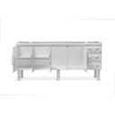 Ver imagem 6 de GABINETE DE COZINHA 100% AÇO PARA PIA 2.00 MT 4 PORTAS 3 GAVETAS -BRANCO
