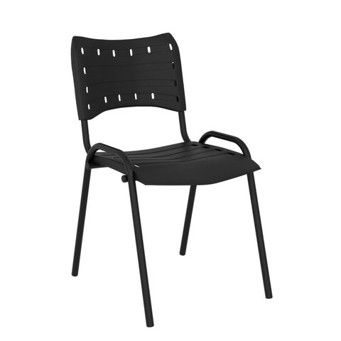 Cadeira para Escritório Iso Fixa Plástica Empilhável Luana