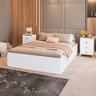 Conjunto Cama Box Casal Lia com Mesa Cabeceira com 3 Gavetas Dumont - 9