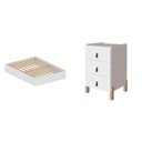 Ver imagem 2 de Conjunto Cama Box Casal Lia com Mesa Cabeceira com 3 Gavetas Dumont