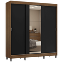 Ver imagem 3 de Guarda-Roupa Casal com Pés 3 Portas de Correr com Espelho Reno Madesa