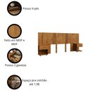Ver imagem 4 de Cabeceira Sleep Movelove para Cama Casal/queen/king com 2 Criados Cinamomo