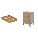 Ver imagem 2 de Conjunto Cama Box Casal Lia com Mesa Cabeceira com 3 Gavetas Dumont