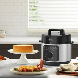 Panela de Pressão Mecânica Preta e Inox 4l Midea Ppm41 -127v - 6