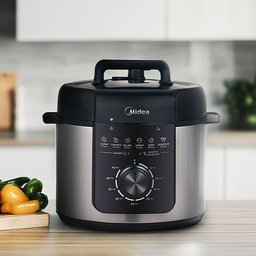 Panela de Pressão Mecânica Preta e Inox 4l Midea Ppm41 -127v - 6