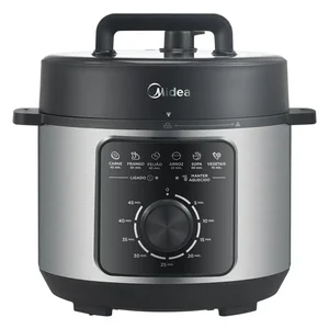 Panela de Pressão Mecânica Preta e Inox 4l Midea Ppm41 -127v