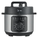 Ver imagem 1 de Panela de Pressão Mecânica Preta e Inox 4l Midea Ppm41 -127v