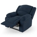 Ver imagem 4 de Poltrona do Papai Reclinável Melim Controle Power Elétrico Usb Veludo Fh1 - D\'rossi Cor Azul