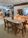 Ver imagem 6 de Mesa Orgânica / Retrô 180 cm - Off White/Freijó